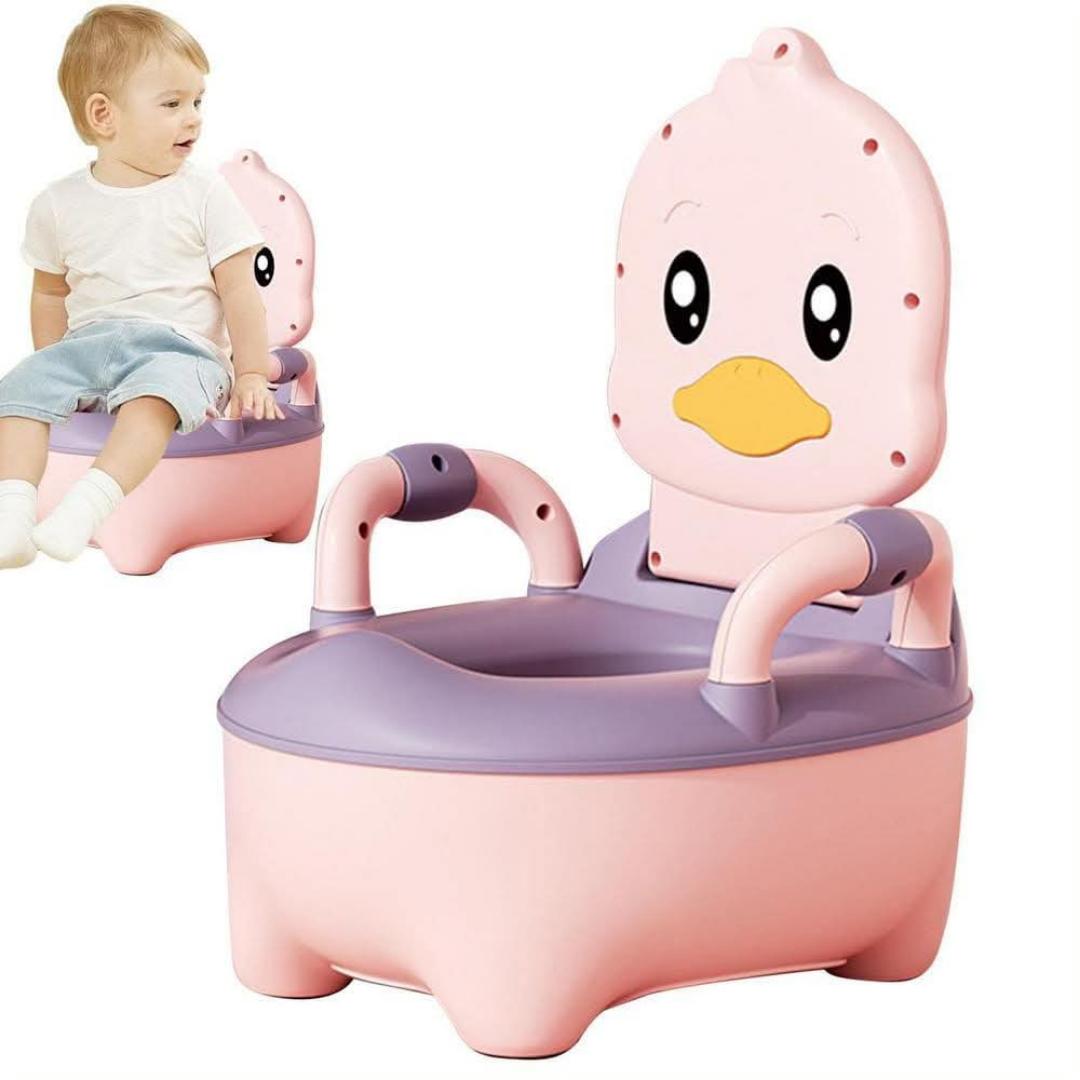Realistic Kids Toilet Seat Potty | Toddler Potty Training Chair with Flush Sound | Easy-Clean, Sturdy & Comfortable for Boys and Girls