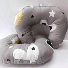 Single Breastfeeding Pillow – Soft, Multipurpose Nursing Cushion for Feeding, Tummy Time, and Baby Sit Training