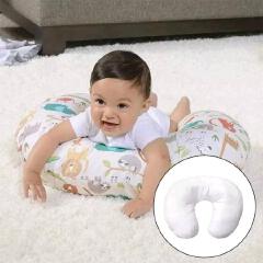 Single Breastfeeding Pillow – Soft, Multipurpose Nursing Cushion for Feeding, Tummy Time, and Baby Sit Training