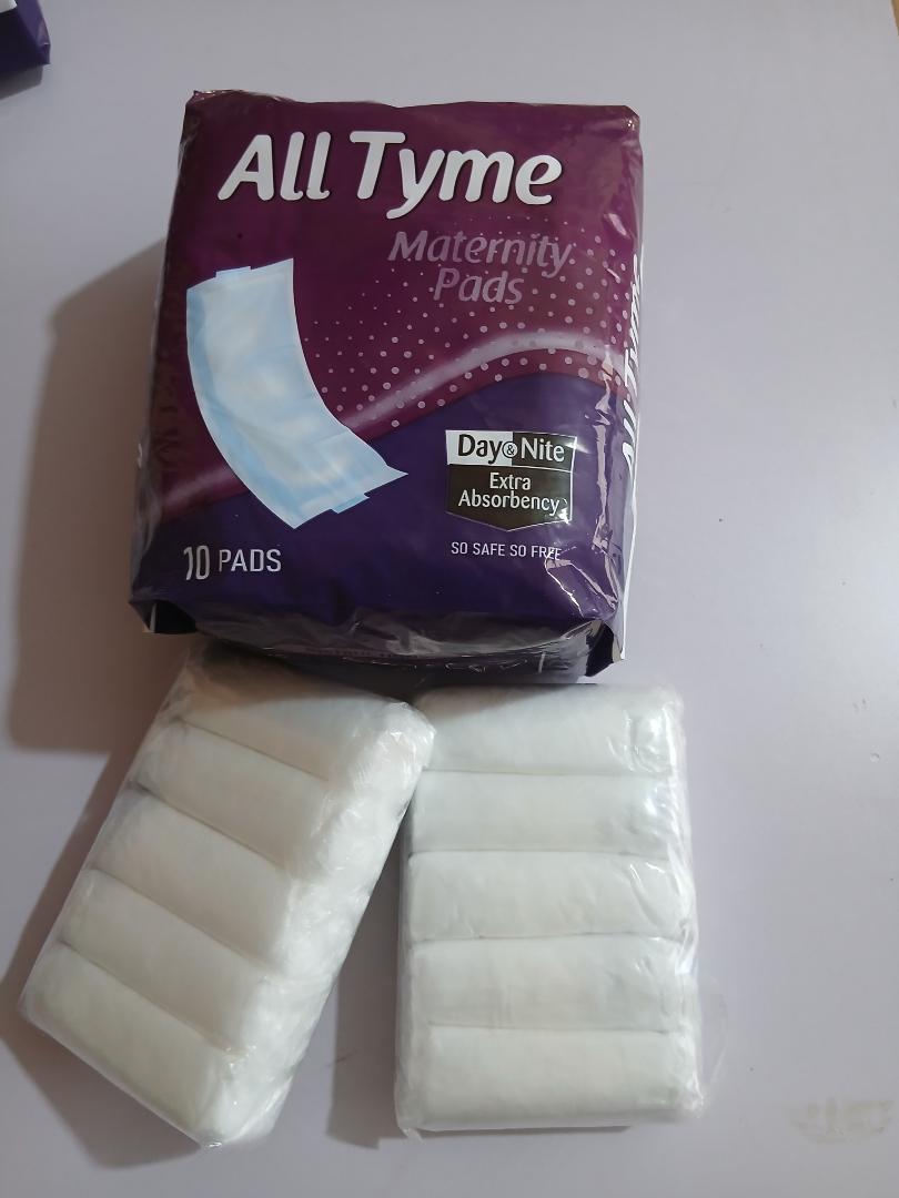 . All Tyme Maternity Pads 10pcs + After Birth Pants 10pcs – Soft & Leak Proof