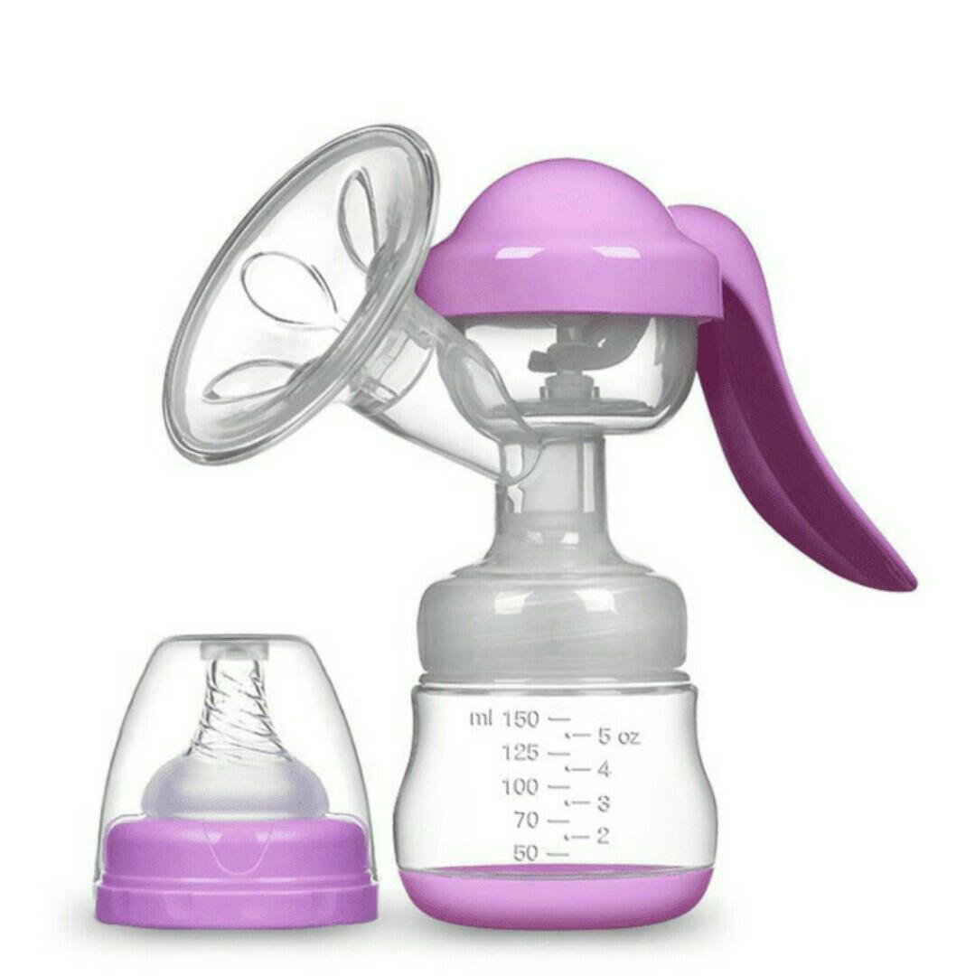 Manual Breast Pump – BPA-Free, Portable, and Easy-to-Use Breastfeeding Pump with Soft Silicone Cushion and Strong Suction
