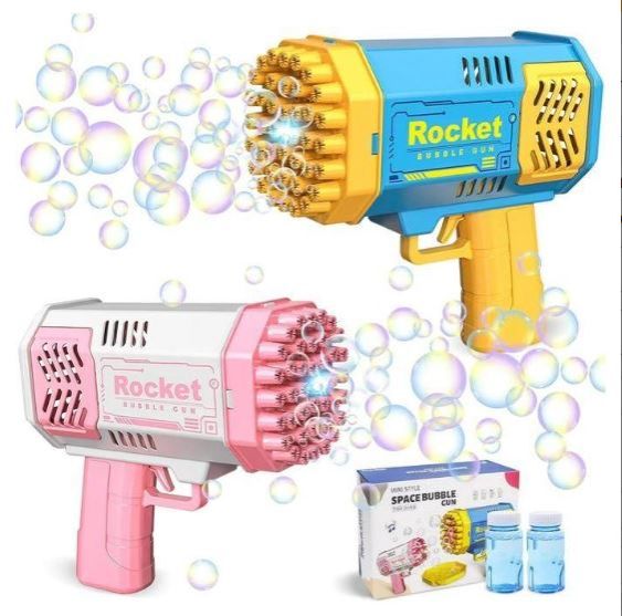 Kids Bubble Gun – Fun, Easy-to-Use Bubble Blower Toy in Blue & Pink