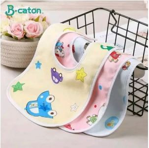 3 Pc Baby Feeding & Drool Bibs – Soft, Absorbent & Gentle for Everyday Use