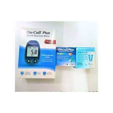 On Call Plus Glucometer Original + Free 50 Strips And 100 Lancets