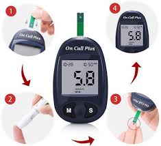 On Call Plus Glucometer Original + Free 50 Strips And 100 Lancets