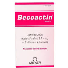 Meyer Becoactin 30s for Weight Gain - Appetite Stimulant With Vitamin B Complex Increase appetite and promote weight gain. It also helps to regularize the metabolic activity of the body.