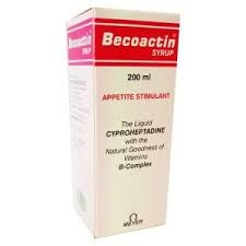 Becoactin Weight Gain Syrup Appetite Stimulant With Vitamin B Complex Increase appetite and promote weight gain. It also helps to regularize the metabolic activity of the body.