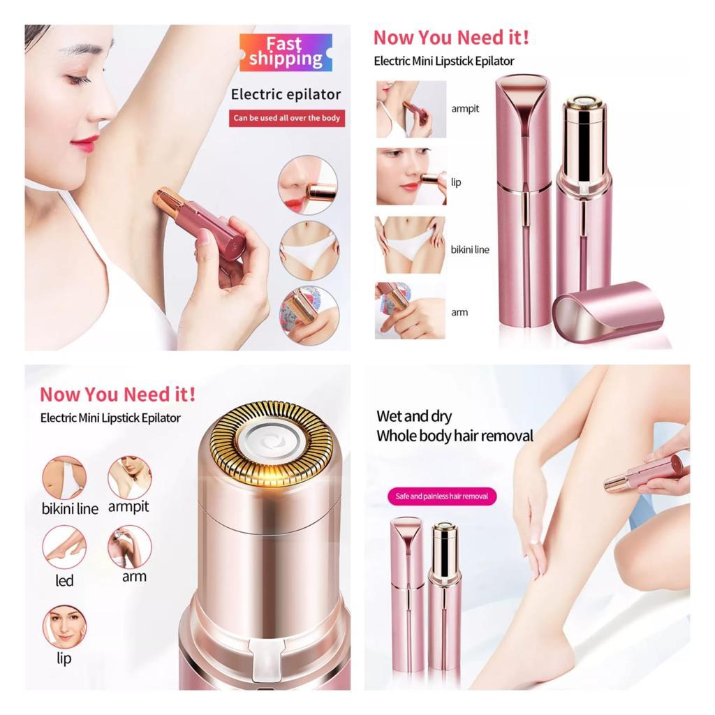 electric lipstick epilator | Facial Hair Removal for Women, Hair Removal Device, Facial Hair Remover for Women Face, Finishing Touch for Upper Lips, Chin & Cheeks, USB Rechargeable