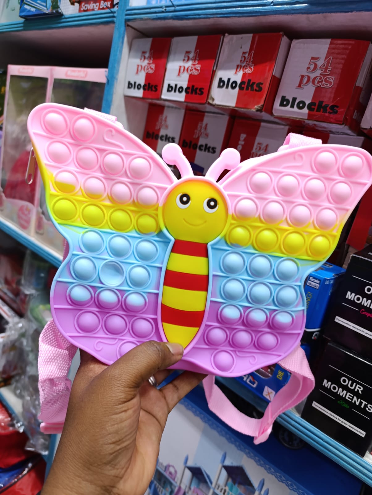 Pop it bag pack Pop Fidget Toys Backpack Its For Girls Kids Children Pops Fidgets Purse Stress Releiver Toys Bag Destressant Christmas Gift
