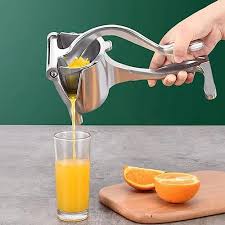 Aluminum Steel Manual Fruit Juicer Hand juicer, Instant Vegetables & Fruit Mixer Orange, Watermelon, Lemon Squeezer, Hand Press Juice Machine For Home