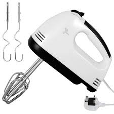 Kenwood Portable Mini Hand Mixer 7 Adjustable Speed for mixture texture control Detachable to use as Hand Mixer Double Snap-On Chrome Dough Hooks & 4-Blade Egg Beater 2-Pin Malaysia com