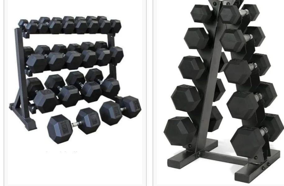 OFFER 5kg [2.5kg by 2.5] 10kg [5kg by 5 kg] 20kg [10kg by 10kg]30kg [15kg by 15kg]Dumbbells - Hexagonal Dumbell Body Building Gym/ Home Work Out Weights ( A Pair)