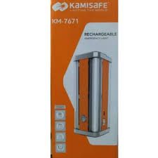 Kamisafe KM-7671 Rechargeable LED Emergency Lamp4 corner tubes ,AC rechargeable Rechargeable LED lighting Solar or AC rechargeable 4 tube lights with option for lighting two at a time, separately USB