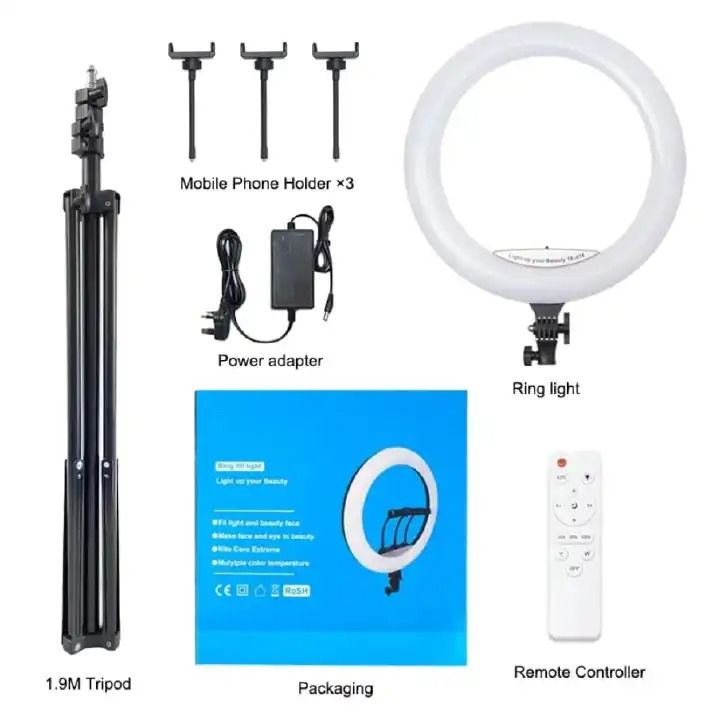 Round 10 and 14 inches selfie ring fill light with stand💥Suitable for live, makeup, live coverage