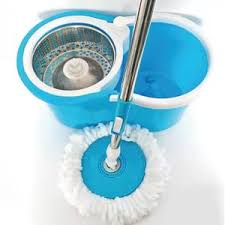 360 Degrees URK Spin Mop Rotating Bucket With Long Adjustable Mop - No spills, no shock and no damage to floors, Microfiber mop head works great wet or dry, Keeps your hands out of dirty water .