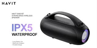 HAVIT SK821BT Bluetooth Speaker Strong Bass Wireleless Multicolour Gradient Speaker