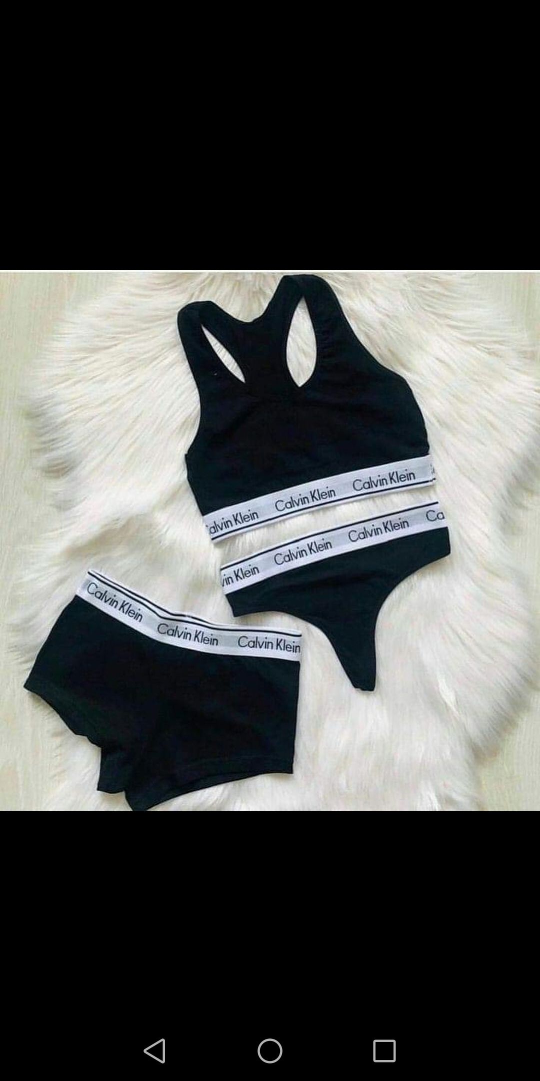 Calvin Klein 3-Piece Women's Underwear Set; Seamless Thong, Hotpant and Sportsbra - Sexy and Comfortable Ladies Briefs Lingerie