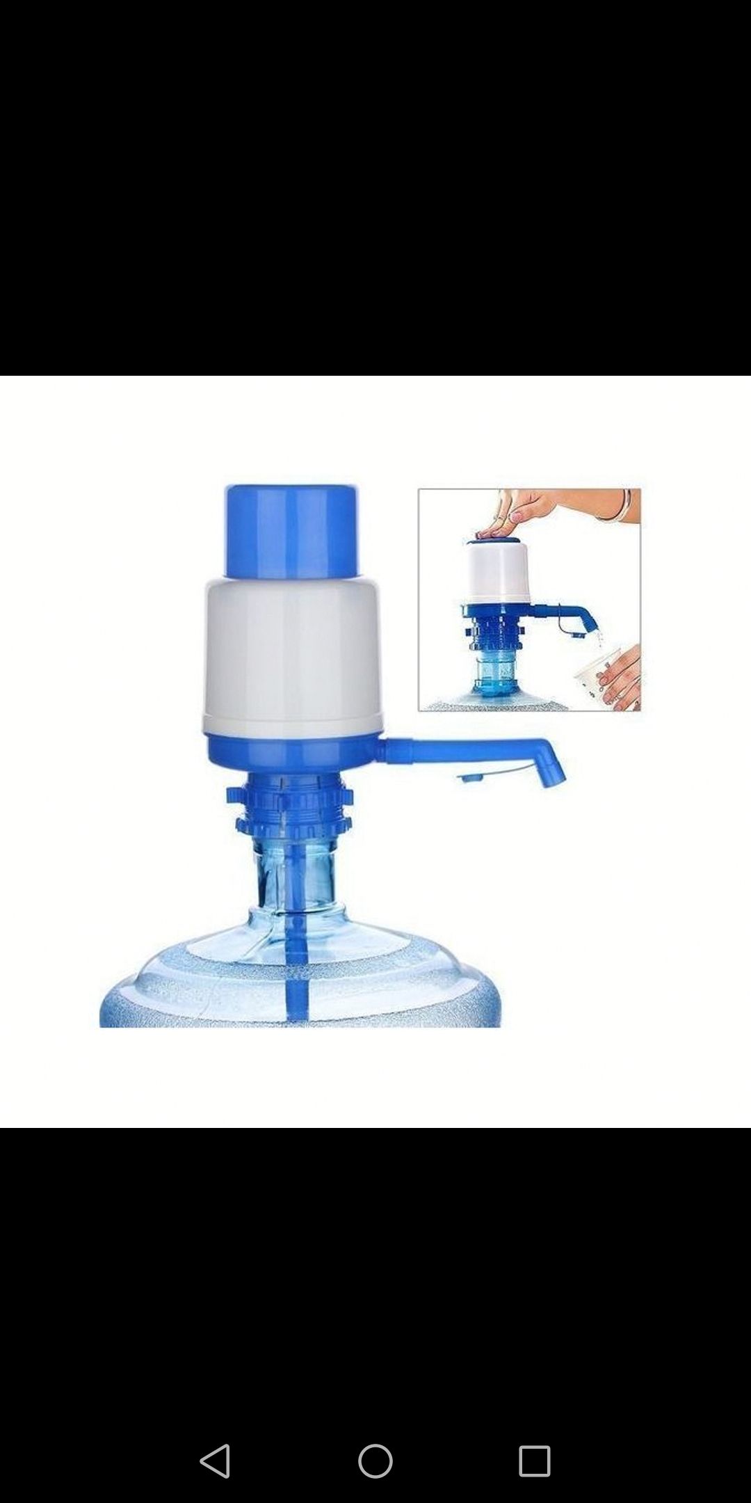 Portable Manual Hand Press Water Bottle Dispenser Pump
