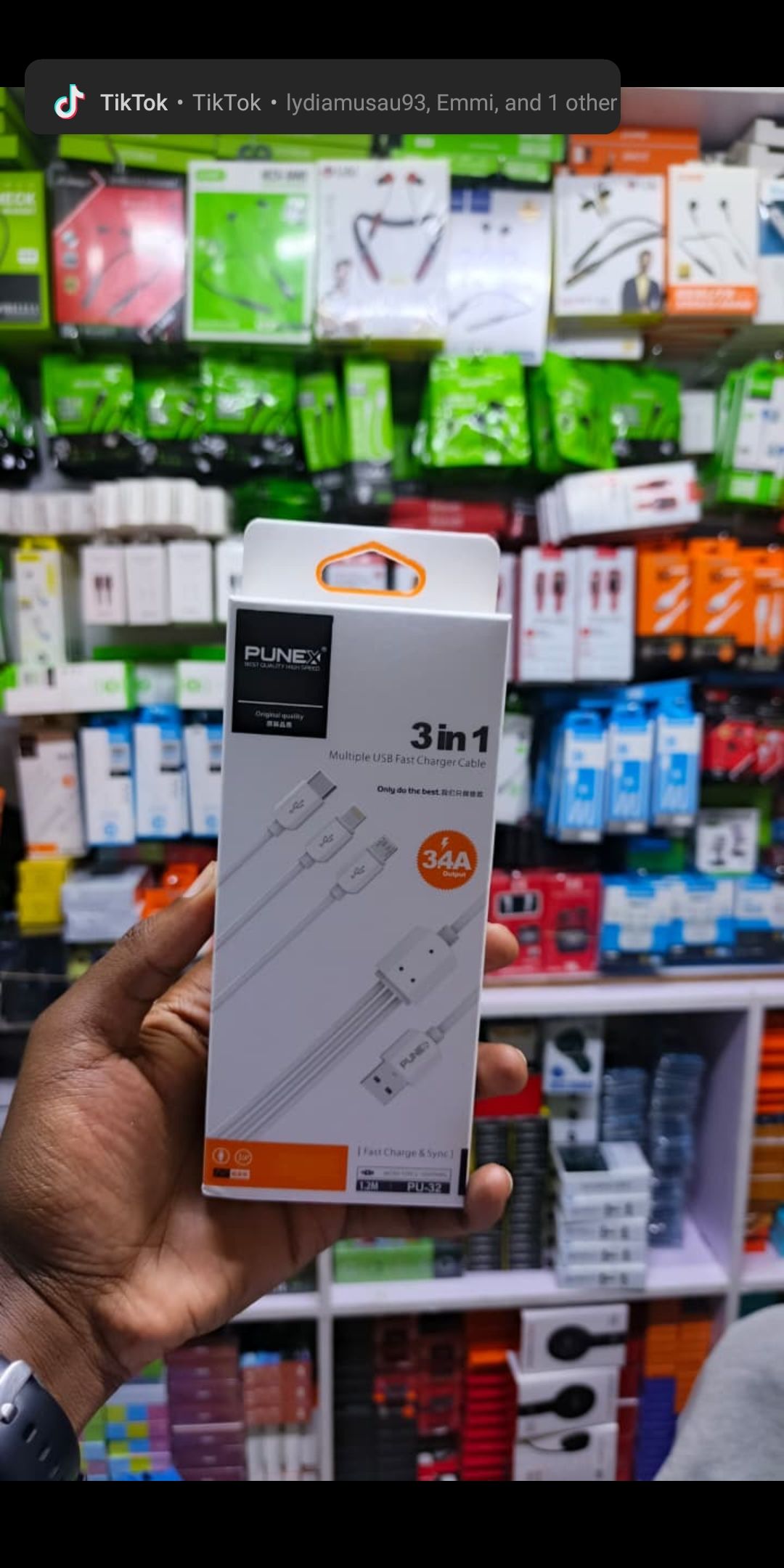 3 in 1 punex fast charging cables