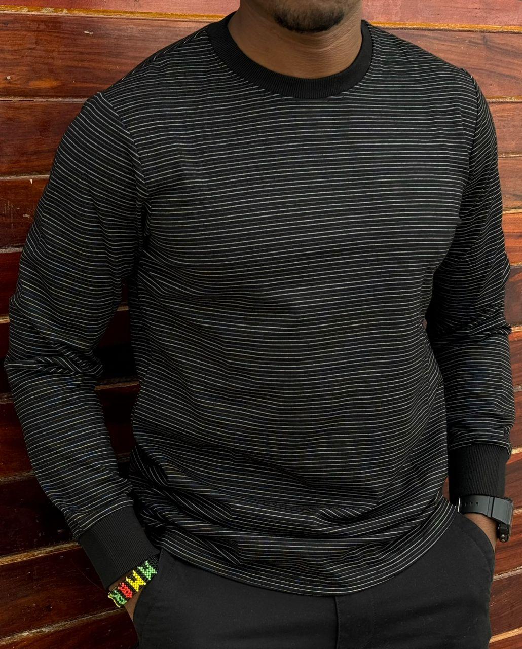 Men's knit sweater, warm winter pullover, Nordic pattern jumper, soft wool blend, stylish cold weather wear, cozy fleece-lined knit, quality fabric, thick casual sweater, classic fair isle design