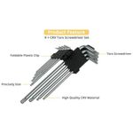Ft Tools 9PC Piece TORKS Allen Wrench Hex Key Set Metric