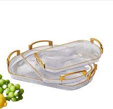 3 In 1 Luxury Acrylic Serving Tray