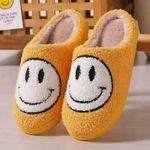 Unisex Kids Smile Face Slippers Slip-on Cozy Indoor Anti-skid House Shoes Fashion Choice Fashion Generic Indoors Comfortable Fluffy Slippers