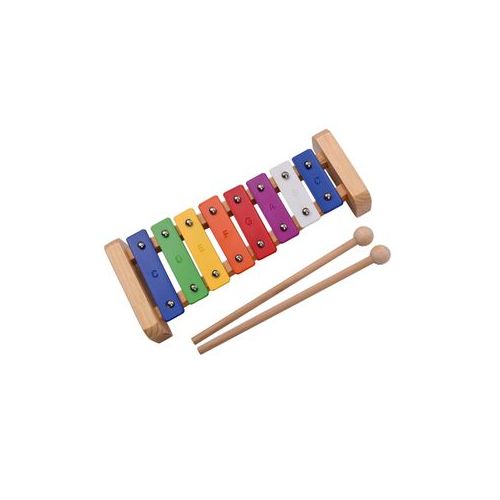 Wood Pine Xylophone 8-Note C Key Percussion Toddler Kid Glockenspiel With 2Child Safe Mallets 8Notes Diatonic,Colorful Metal Bars With Educational Development Musical,Xylophone for Tddlers