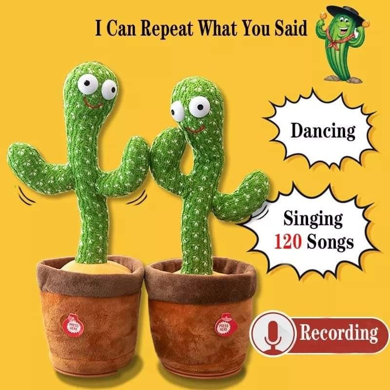 Dancing Cactus Baby Talking Toys, Mimicking Toy Volume Control, Dancing Cactus Toy Talking