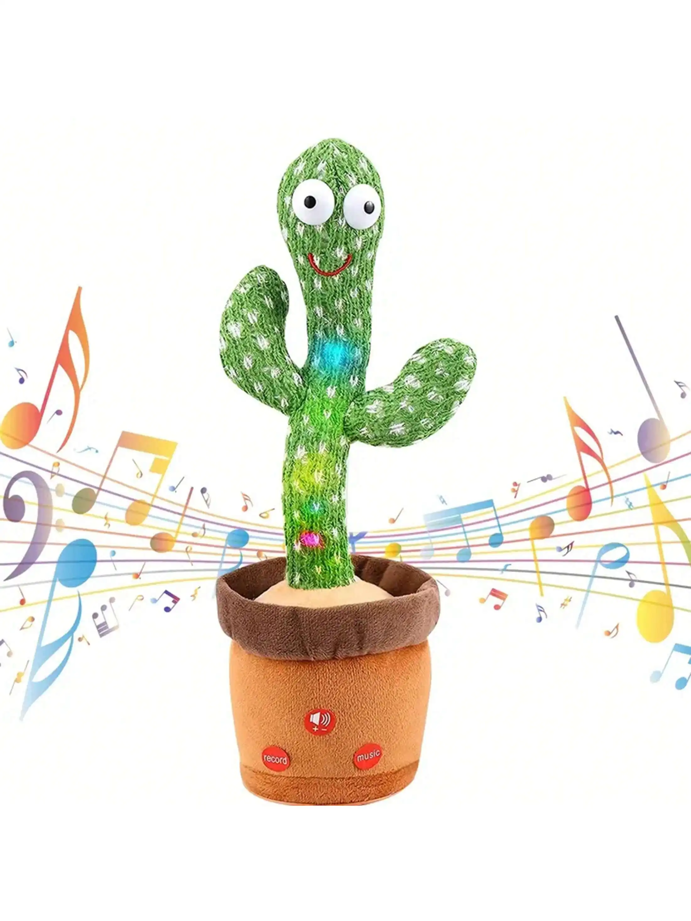Dancing Cactus Baby Talking Toys, Mimicking Toy Volume Control, Dancing Cactus Toy Talking