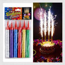 Birthday Sparkling Candles - 6pcs Sparkle Cake Candle Candle 6 pieces Birthday Party Sparkling candles