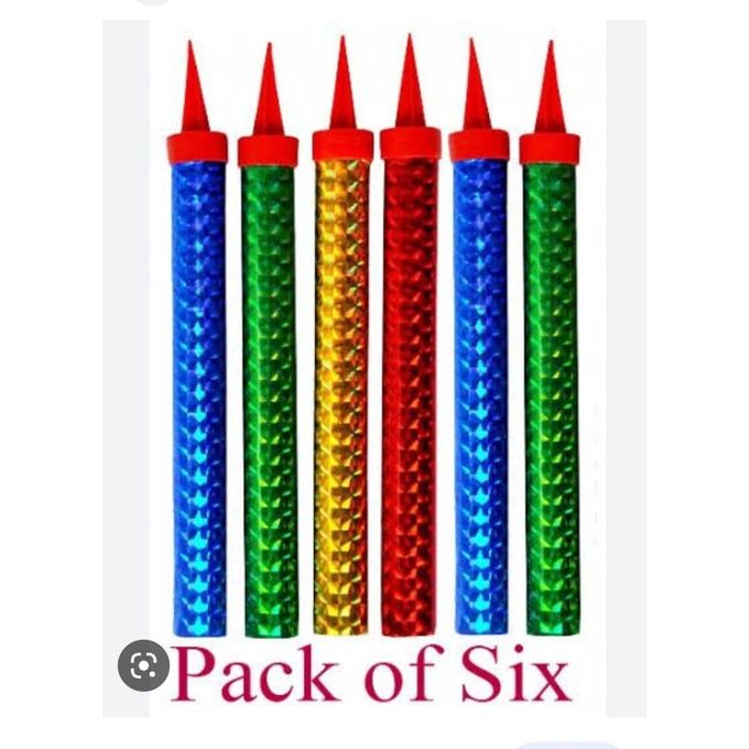 Birthday Sparkling Candles - 6pcs Sparkle Cake Candle Candle 6 pieces Birthday Party Sparkling candles