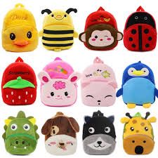 Fluffy Teddy Kids Back Packs  Kids School Bag Soft Plush Backpacks Cartoon Boys Girls Baby (2-5 Years) Combo
