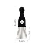 4 pieces Metal Afro Comb Afro Pick Tool - Wide Toothed Comb Black Metal Pick Comb Hair Combs Hair Comb For Hairdressing Styling Tool 4 Style