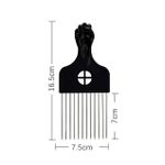 4 pieces Metal Afro Comb Afro Pick Tool - Wide Toothed Comb Black Metal Pick Comb Hair Combs Hair Comb For Hairdressing Styling Tool 4 Style