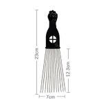 4 pieces Metal Afro Comb Afro Pick Tool - Wide Toothed Comb Black Metal Pick Comb Hair Combs Hair Comb For Hairdressing Styling Tool 4 Style