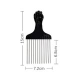 4 pieces Metal Afro Comb Afro Pick Tool - Wide Toothed Comb Black Metal Pick Comb Hair Combs Hair Comb For Hairdressing Styling Tool 4 Style
