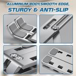 Laptop Stand, Laptop Holder Riser Computer Stand, Adjustable Aluminum Fold-able Portable Notebook Stand Aluminum Alloy Laptop Stand With Adjustable Height And Fold-able Computer Stand