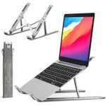 Laptop Stand, Laptop Holder Riser Computer Stand, Adjustable Aluminum Fold-able Portable Notebook Stand Aluminum Alloy Laptop Stand With Adjustable Height And Fold-able Computer Stand