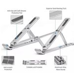 Laptop Stand, Laptop Holder Riser Computer Stand, Adjustable Aluminum Fold-able Portable Notebook Stand Aluminum Alloy Laptop Stand With Adjustable Height And Fold-able Computer Stand