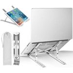 Laptop Stand, Laptop Holder Riser Computer Stand, Adjustable Aluminum Fold-able Portable Notebook Stand Aluminum Alloy Laptop Stand With Adjustable Height And Fold-able Computer Stand