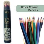 M & G Cool Cylinder Pack Of 12 Colour Pencils