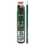 M & G Cool Cylinder Pack Of 12 Colour Pencils