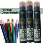 M & G Cool Cylinder Pack Of 12 Colour Pencils