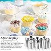 Icing Nozzles Large Piping Nozzle Stainless Steel Piping Tips Cake Piping Nozzle Set for Baking DIY Cookie Cream Cupcake Decorating Cake decorating option stainless steel nozzles icing set