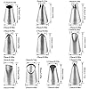 Icing Nozzles Large Piping Nozzle Stainless Steel Piping Tips Cake Piping Nozzle Set for Baking DIY Cookie Cream Cupcake Decorating Cake decorating option stainless steel nozzles icing set