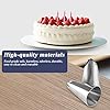 Icing Nozzles Large Piping Nozzle Stainless Steel Piping Tips Cake Piping Nozzle Set for Baking DIY Cookie Cream Cupcake Decorating Cake decorating option stainless steel nozzles icing set