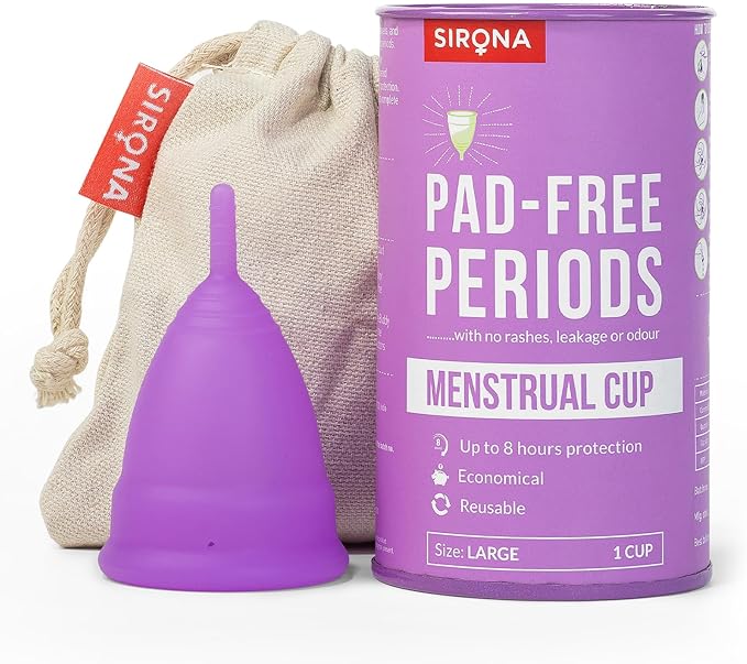 Menstrual Cups That Take Care Of Women's Health Menstrual Cup for Women| Wear for 12 Hours| Reusable Period Cup - Soft, Flexible, Leak-Proof Design, Medical-Grade Non-Toxic Silicone