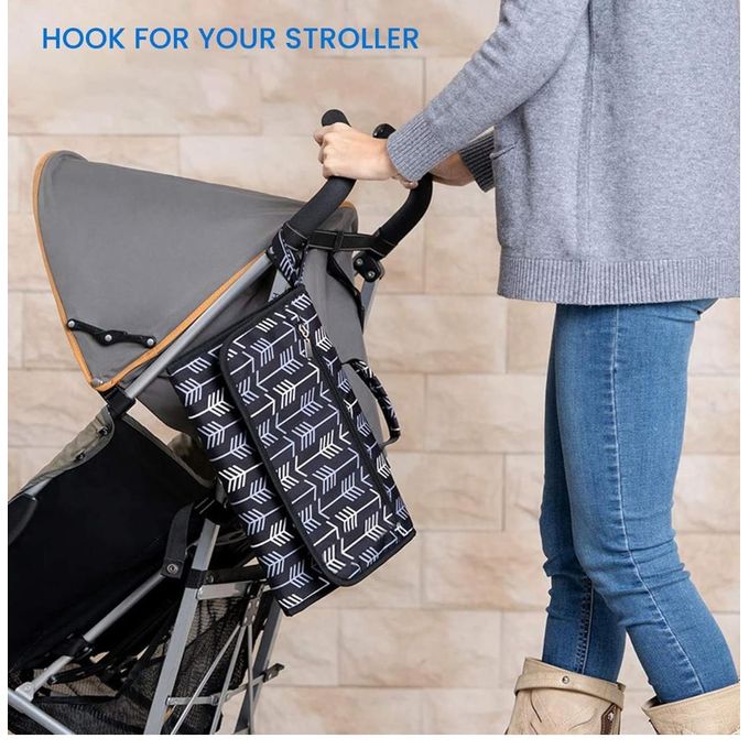 Portable Foldable Baby Nappy Changing Mat Waterproof Diaper Pad with Storage Pockets and Head Cushion Large Size for Home Travel