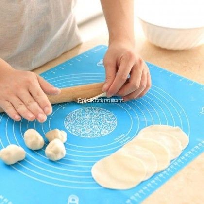 Measurements Silicon Non-Stick Kneading Dough Pastry Mat Non Slip Silicon Kneading Mats 40x60cm Full Size Large Silicone Baking Mat with Measurements - Non-Stick Pastry Mats for Rolling Dough